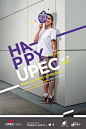 Happy Upec 2013 - Poster Design : [EN] Here is the communication of "HAPPY-UPEC" from Paris-Est Creteil University. In the continuity of the communication campaign of the previous year, we propose to stage students wearing "HAPPY" mask