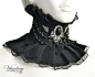 Goth Victorian Choker with Black Agate gemstone by Vilindery
