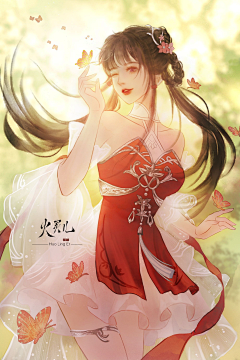 画画の糖糖~采集到半厚涂美宣—女生类