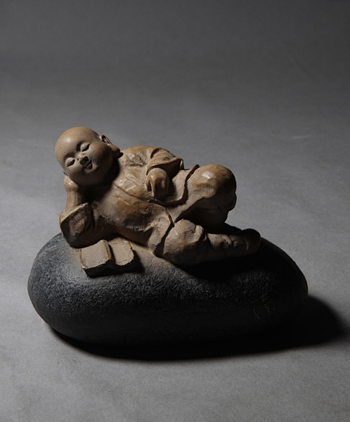 马未都观复博物馆展品可爱小沙弥