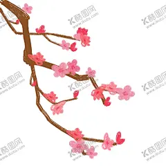 梅花桃花PNG  【酷图网】梅花桃花PNG,水墨梅花,中国风梅花,清新梅花,腊梅,手绘梅花,桃花,樱花,花卉,梅兰竹菊,花草,海报背景,工艺插画,传统文化,广告设计,PNG免扣素材,