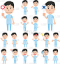 面部表情,男性,口腔卫生,护士,灵感,仅男人,手插入头发,全身像,欢乐