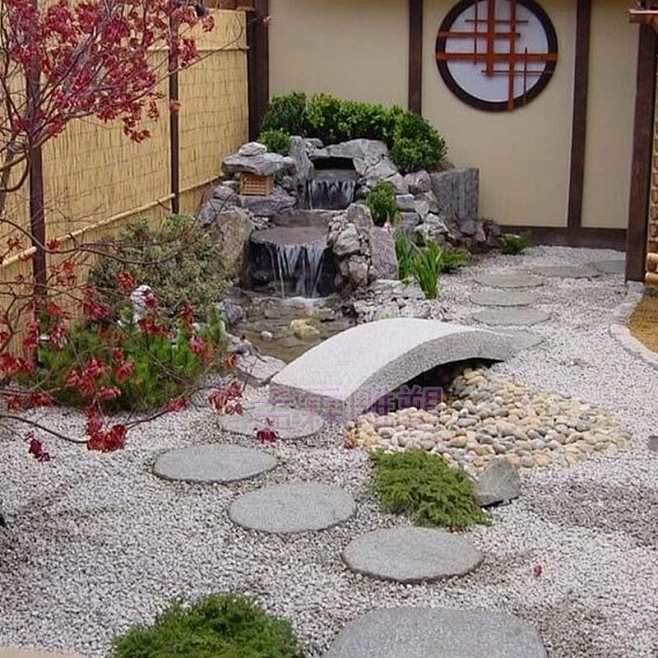 庭院造景枯山水石头小桥流水石桥栏整石雕刻踏步拱桥板日式景观桥-淘宝网-花瓣网