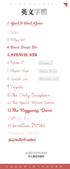 陶寄安采集到字体推荐
