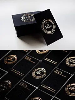 一些优雅的金色系名片案例分享(4)