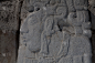 位于墨西哥恰帕斯帕伦克帕加尔建造的古代玛雅建筑“宫殿”中的浮雕