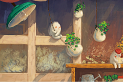 小小叔采集到食物 萌物 插画