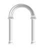 石膏柱子 欧式石膏柱子 素材png 欧式拱门