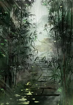 古风无人底图