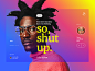 |02| pego glasses color flat gradient grid landing page layout ui ux web design website