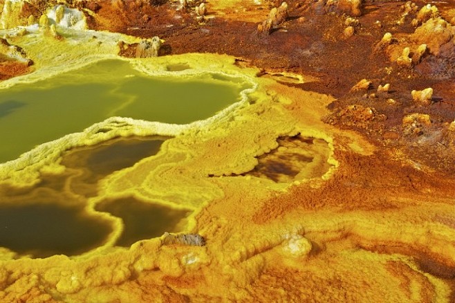 照片:场景地形火山地貌，
惊叹的颜色 ，...