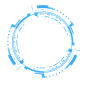 蓝色科技圆形图案