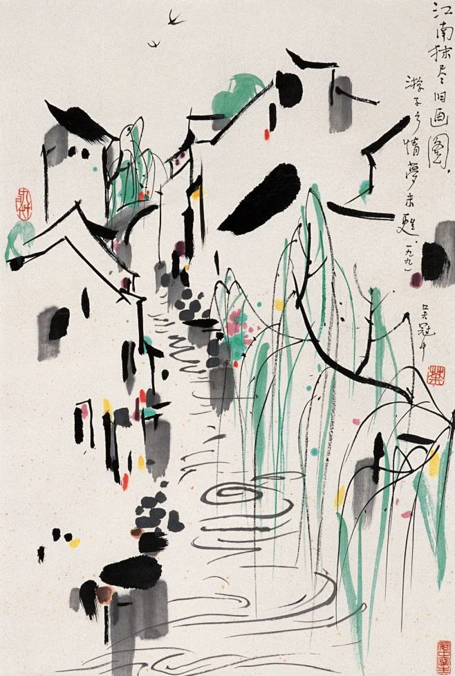 吴冠中（1919—2010），江苏宜兴人...