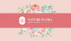 Flowers Store Owner Personal Introduction Business Card