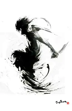 Jungshan（Rola Chang），台湾女插画师，她平日是一位技术公司的职员，擅长水墨风格插画，她通常直接使用水墨绘画，然后再进行数码后期修饰。