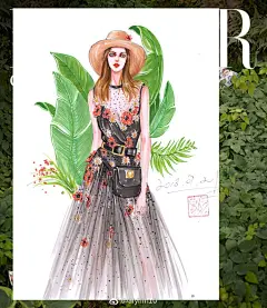 服装设计手绘手稿的照片 - 微相册