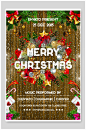圣诞节贺卡宣传促销欧美海报圣诞节海报