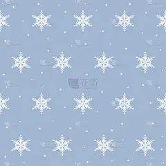 冬雪无缝图案背景。