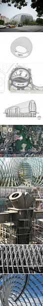 #凤凰卫视总部#落户朝阳公园，现外框架施工已接近完成。设计:北京市院