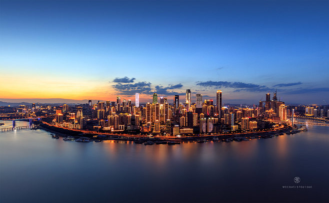 重庆渝中半岛全景图