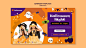 Plantilla de banner de fiesta de halloween PSD gratuito