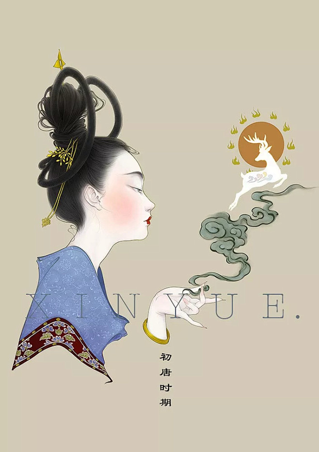 [米田主动设计整理]插画师笔下的《大唐女...