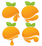 橙子图标标志LOGO商标设计