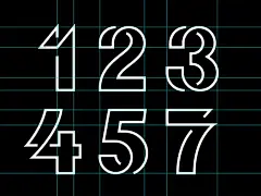 单线数字