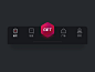 Tab bar switching animation 02 tab animation bottom bar logo ae gradual flow animation gif app color ios ui icon ux brand