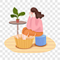 卡通手绘冬季泡脚插画卡通手绘PNG图片 来自PNG搜索网 pngss.com 免费免扣png素材下载！