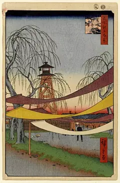 #线之情文化##手绘天地# 浮世绘大师的百幅传世名作，梵高也是他的粉丝 ​​​​