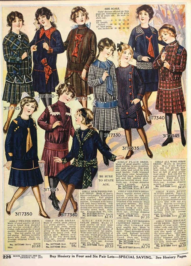 欧式服装——欧洲复古衣服样式，1910～1920。-花瓣网