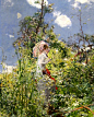 Giovanni Boldini(1842-1931)意大利肖像画家，画过很多名流贵妇，跟萨金特完全不一样的风格，线条很有动感，画风景和室内的时候色彩特别嗲。图包里一团乱，有兴趣的自己整理下。度盘http://pan.baidu.com/s/1dDEmnGt