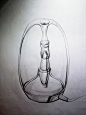 玻璃酒精灯装饰画