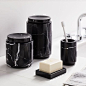Black Marble Bath Accessories