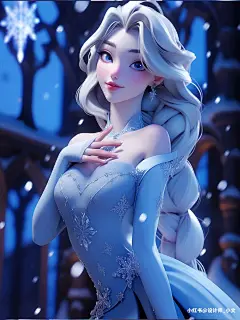 【Al创作】冰雪奇缘城堡艾莎公主❄️03
