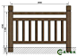 目字仿木栏杆硅胶模具