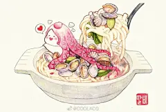 COOLACG精选图库 #插画# #手绘# #水彩# 
分享：韩国画师『talbi_illust』的手绘插画作品 ​​​​