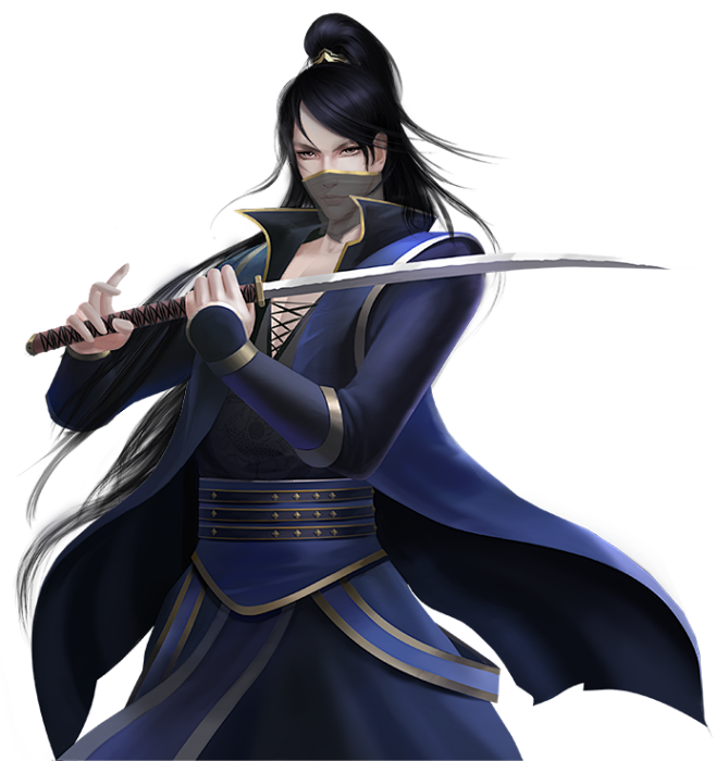 黑衣男刺客古风