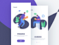 Lllustration design-boot page icon dribbble flat tree progress design book read botany ui illustration man boot page violet character