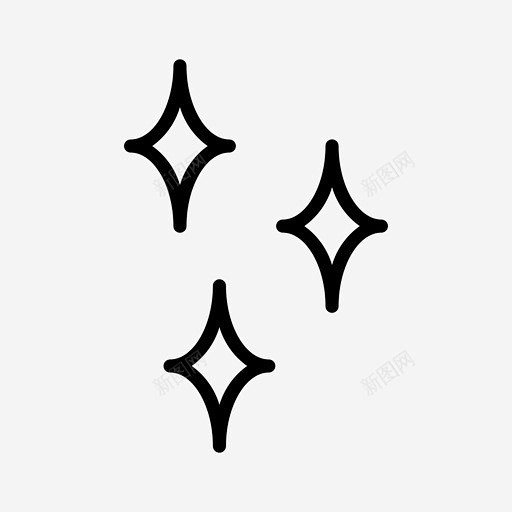 闪烁清洁抛光图标 免费下载 页面网页 平面电商 创意素材
