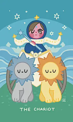 星星大阿卡纳塔罗牌插画_ (9)