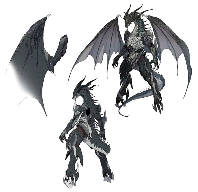 Bahamut Concept Art ...