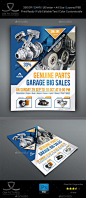 Auto Parts Flyer Template by OWPictures Flyer Description: Auto Parts Flyer Template designed for exclusively corporate and small scale companies. Also it can be use