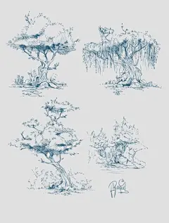 Concept Art of Trees on Behance
