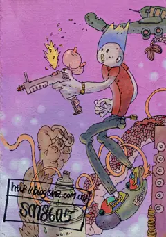 sm123  的插画 机关枪少年