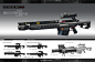 EUR USA WEAPON SYSTEM 3, longque Chen : This is the super heavy sniper rifle for EUR USA space marine, I have redesigned this gun based on the real anti material gun, M82A1.