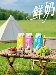 ai电商产品摄影——来自新鲜牧场的鲜牛奶 - 小红书