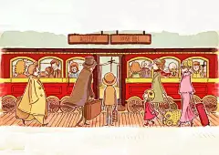 国外插画精选：幸福就是沿途的每一处细小风景