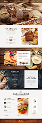 Molino :: Traditional Bakery – website design by Mike|CreativeMints, via Behance … tastes so good!